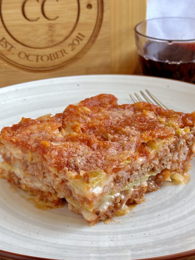 serving unstuffed cabbage rolls CC cabbage and rice casserole
