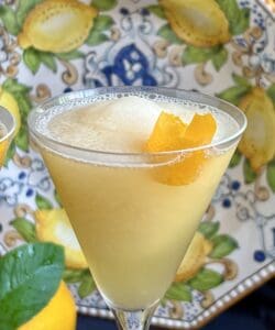 sgroppino in a martini glass