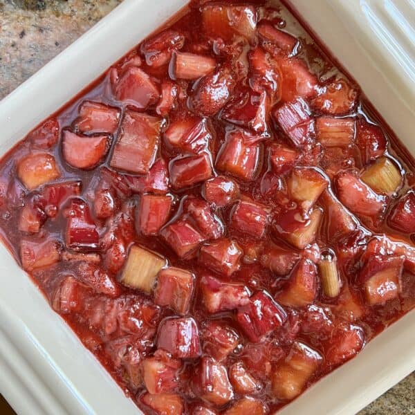 Strawberry Rhubarb Pie Filling (2 Ways NoCook and Easy 5 Minute