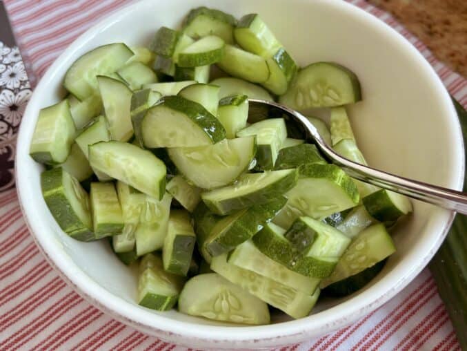 tossing the salad