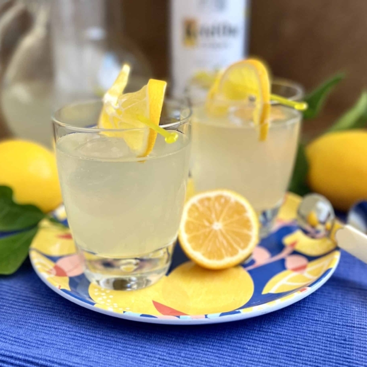 glasses of hard lemonade