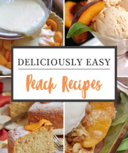 peach recipes collage