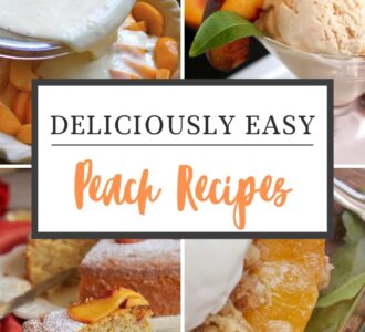 peach recipes collage