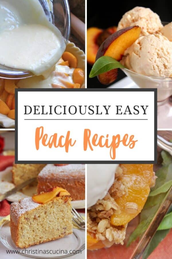 peach recipes collage