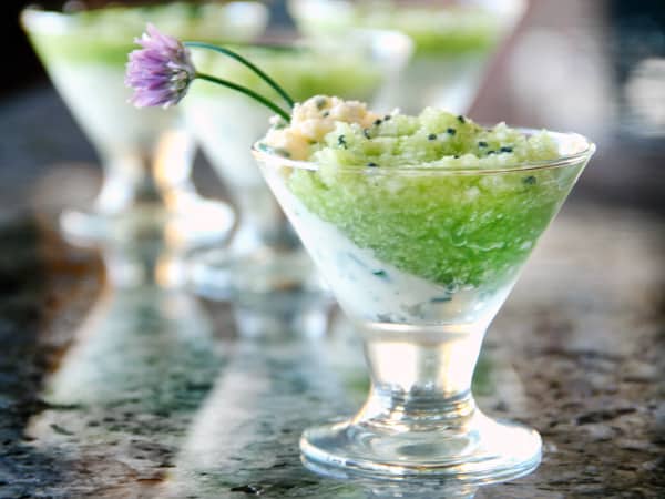 cucumber and cream cheese verrine cucumber and cream cheese verrine