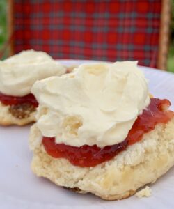 scones with jam and cream