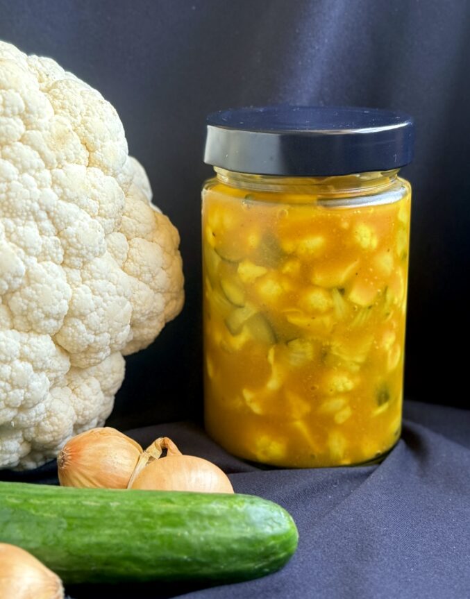 cauliflower and piccalilli