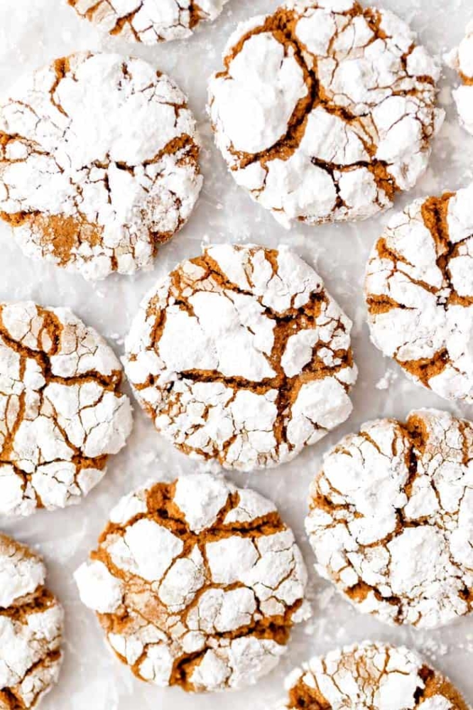 gingerbread crinkle cookies