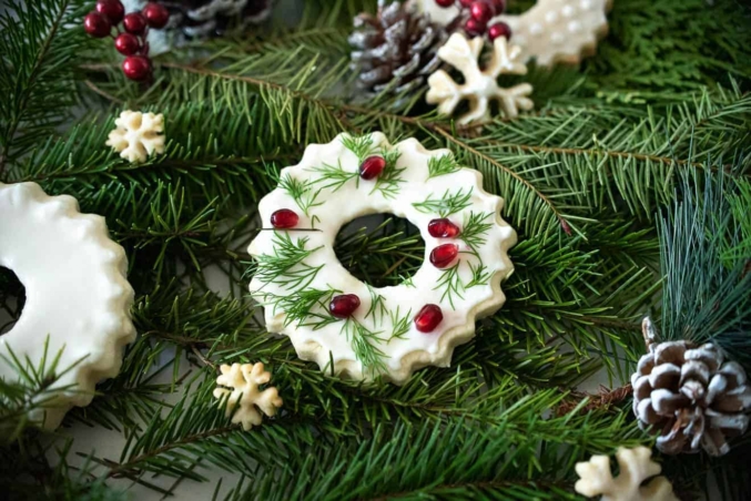peppermint wreaths