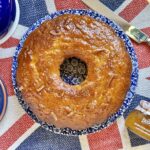 orange marmalade cake overhead