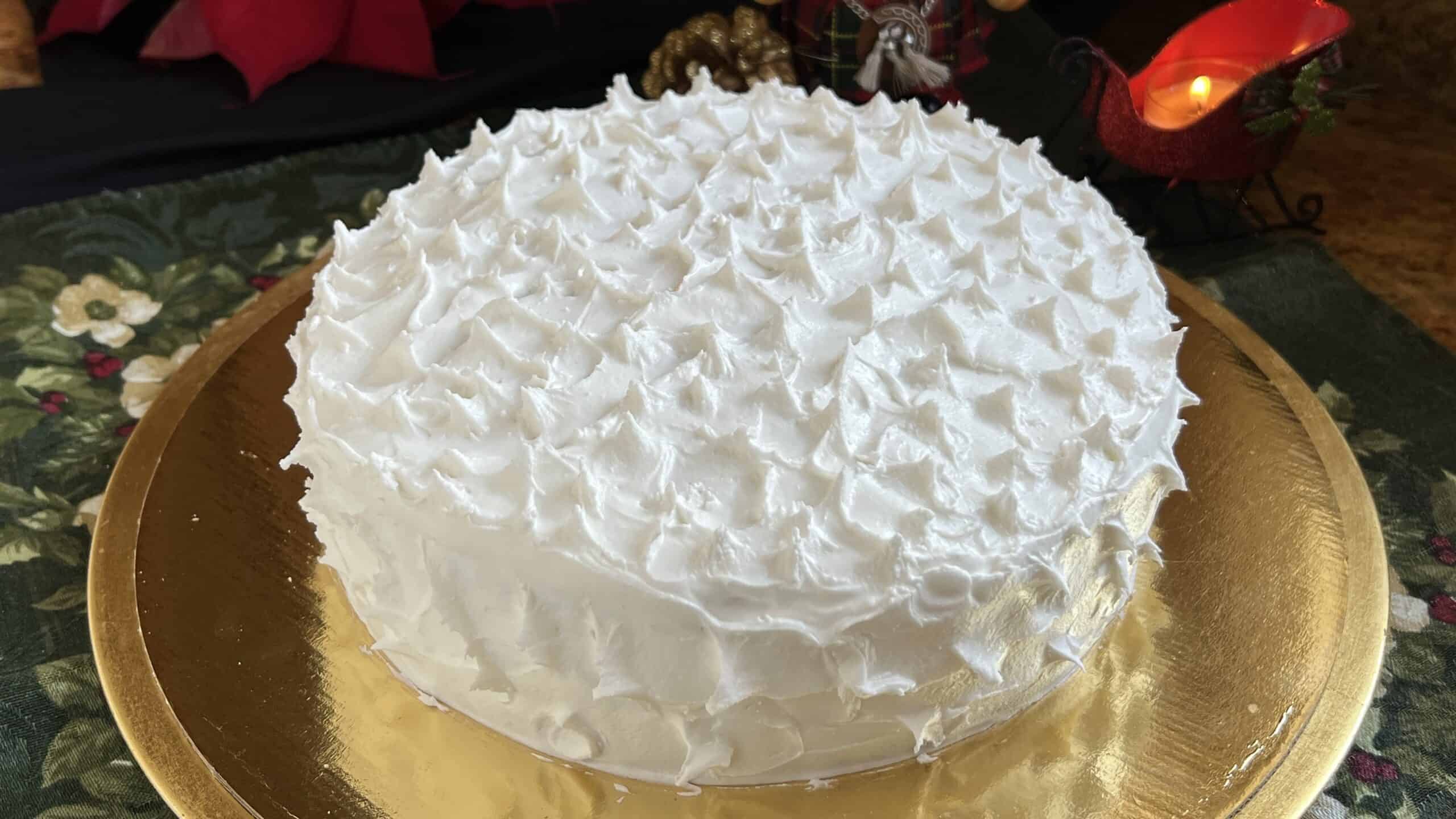 Christmas Cake Traditional British Fruit Cake with Royal Icing Christina