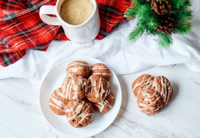 chocolate eggnog cookies