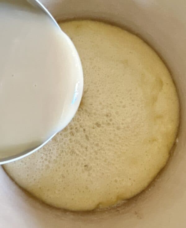 adding condensed milk