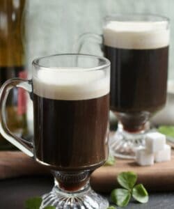 two Irish coffees