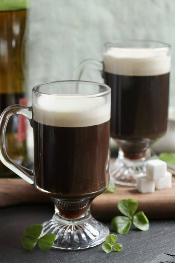 two Irish coffees