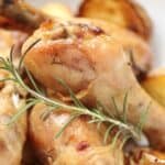 Chicken Drumsticks in the Oven (with or without Potatoes)