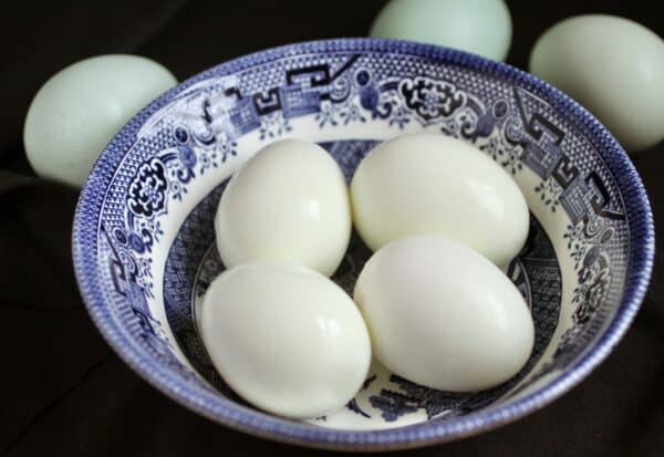 boiled eggs in a bowl