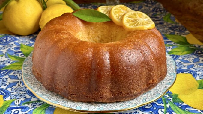 Meyer lemon cake social
