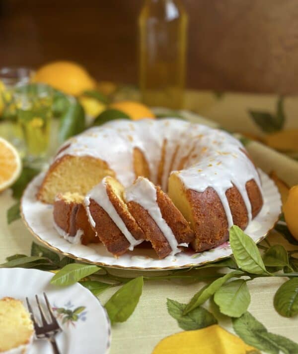 meyer lemon bundt cake with limoncello