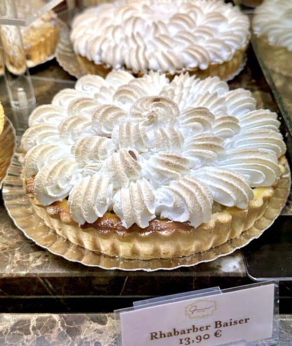 Rhubarb tart in Stuttgart