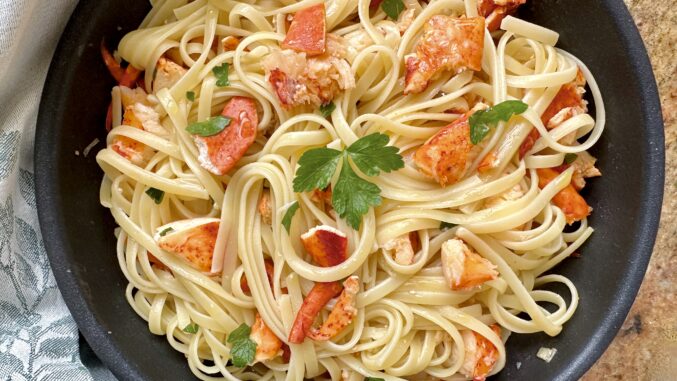 lobster pasta with fettuccine