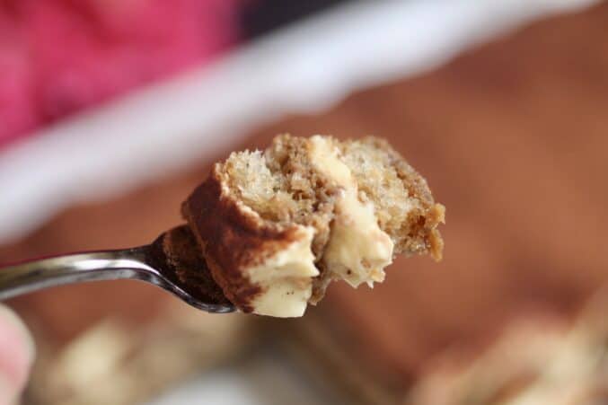 forkful of tiramisu