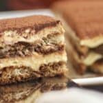 tiramisu on a spatula