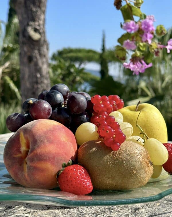 beautiful fruit on a plate