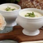 asparagus soup with bread