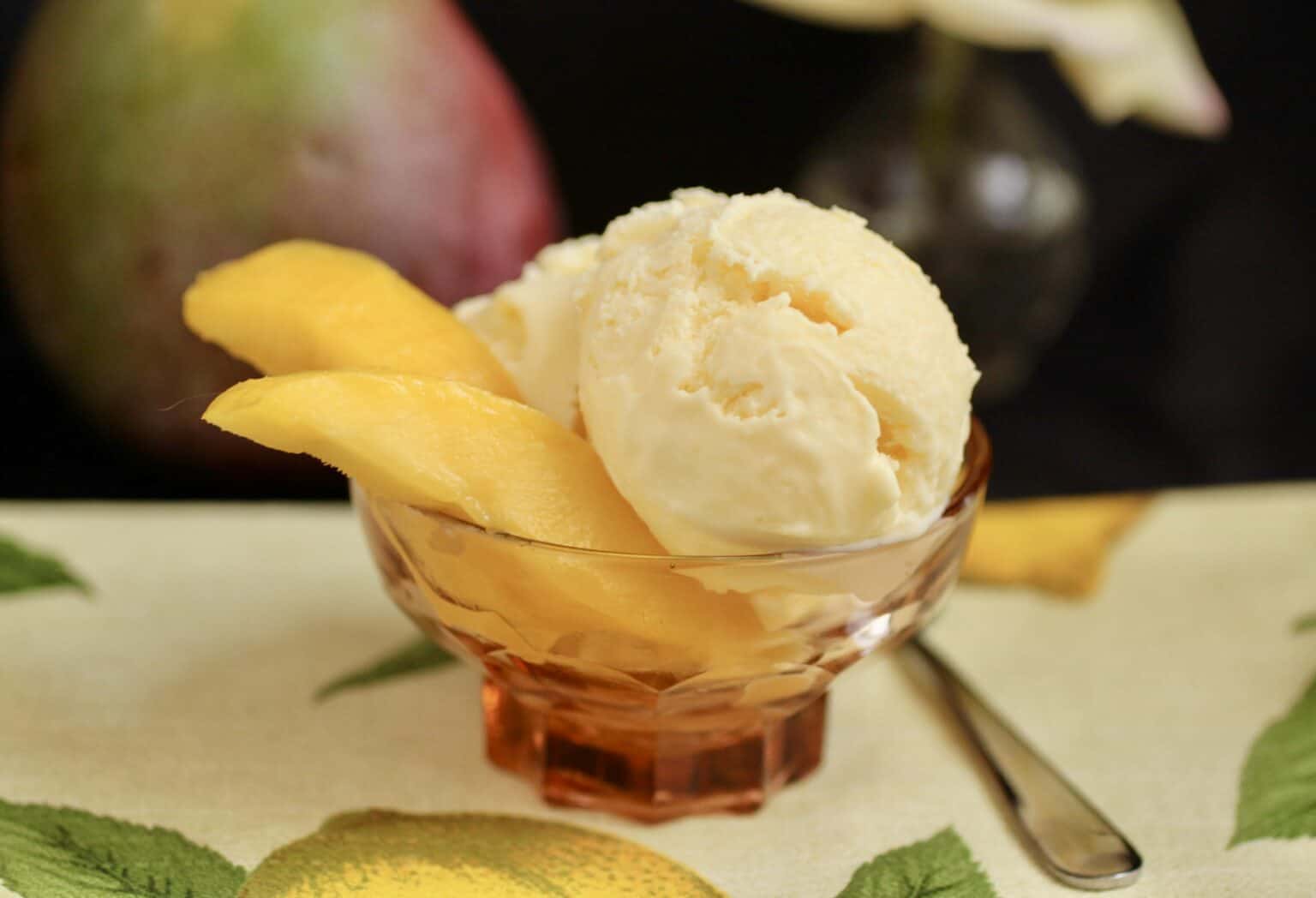 Peach Ice Cream (Quick and Easy Blender Recipe) Christina's Cucina