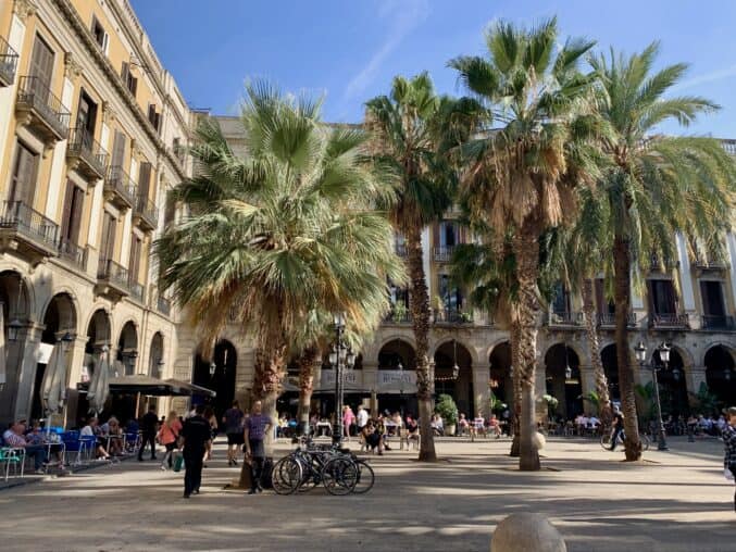 courtyard in Barcelona 