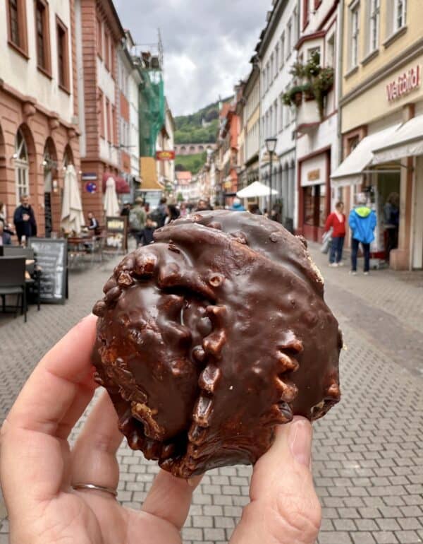 chocolate coated schneeballen in Heidelberg