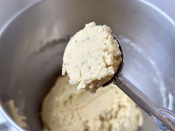 scooping taylor swift chai cookie dough