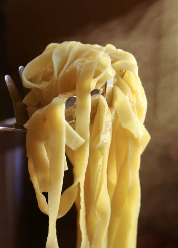 forkful of pasta