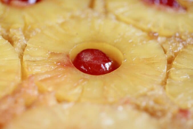 cherry in a pineapple ring