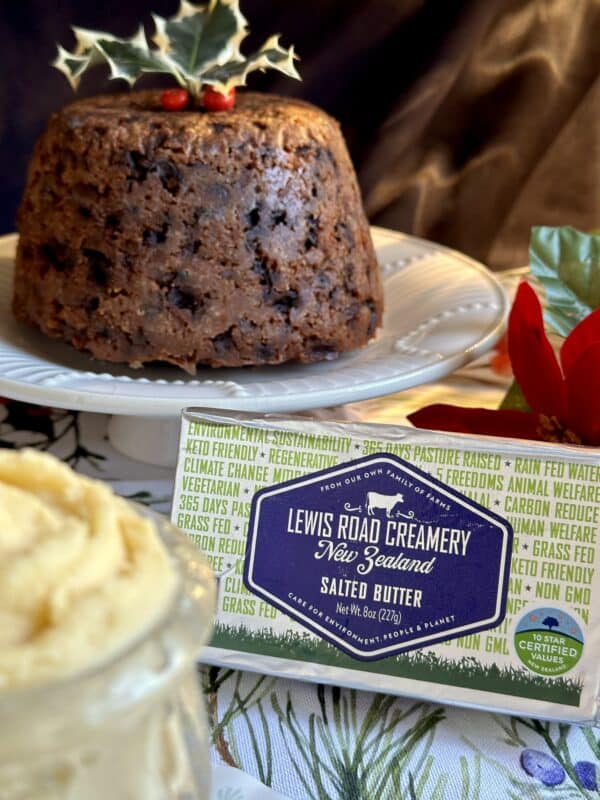 Lewis Road Creamery salted butter with Christmas pudding