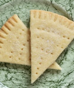 petticoat tails on a green plate