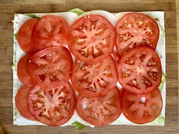 layer of tomato slices