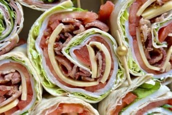 Club pinwheel sandwich