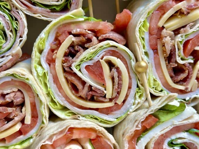 Club pinwheel sandwiches