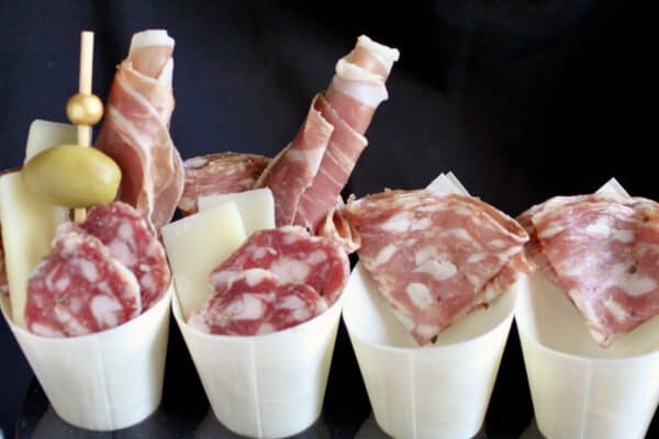 making the meat cups