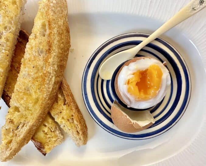 overhead dippy egg and soldiers