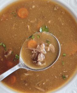 spoonful of oxtail soup