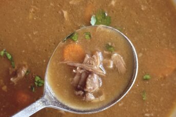 spoonful of oxtail soup