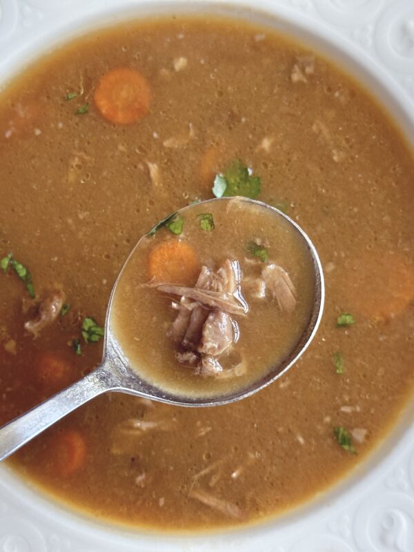 spoonful of oxtail soup