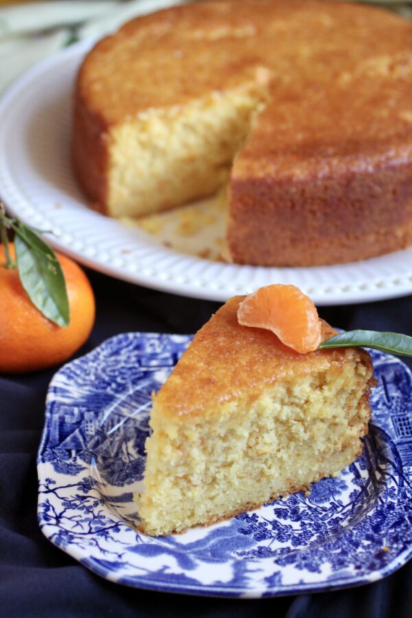 mandarin orange cake slice