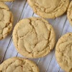 brown butter cookies on cooling rack