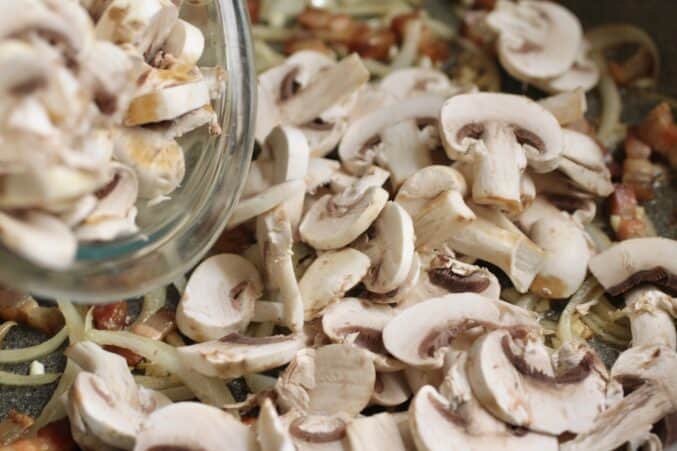 adding mushrooms