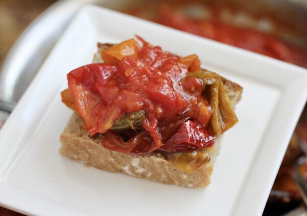 peperonata on bread