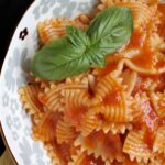 farfalle overhead in a bowl